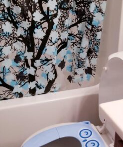 Gimars Upgrade Non-Slip Easily Removed Foldable Travel Potty Seat for Toddlers & Kids, Portable Toilet Seat Cover Fits All Shape Toilets, 6 Large Non-slip Silicone Pads, Free Carry Bag Blue 62 71aBLLgpnVL