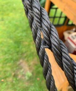 M & M Sales Enterprises MM00124Web Riderz Outdoor Swing N' Spin- Safety Rated to 600 lb, 39 inch Diameter, Adjustable Hanging Ropes, Ready to Hang and Enjoy as a Family, Black 55 71aBbqCCOL 3