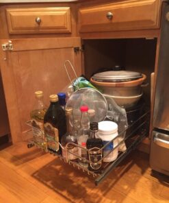 Rev-A-Shelf - 5WB1-1822-CR - 18 in. W x 22 in. D Base Cabinet Pull-Out Chrome Wire Basket 18 Inch 47 71aBeLR226L