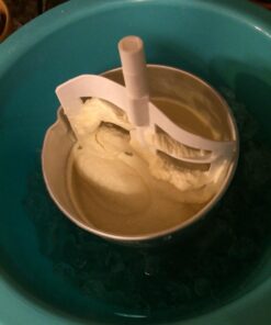 Nostalgia ICMP400BLUE 4-Quart Electric Ice Cream Maker with Easy Carry Handle 14 71aCBviVamL