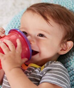 The First Years Take & Toss Spill Proof Sippy Cups - Reusable Toddler Cups - Rainbow - Kids Cups and Snap On Lids for Ages 9 Months and Up - 4 Count Classic Rainbow 33 71aD1w4MThL 2