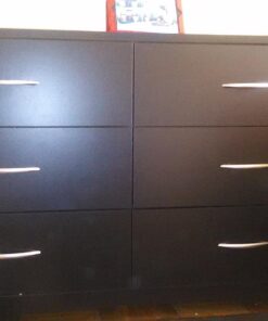 South Shore Step One 6-Drawer Double Dresser,Pure Black with Matte Nickel Handles Pure Black 44 71aDE ctEaL