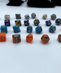SmartDealsPro 6 x 7 Sets(42 Pieces) Double Colors Polyhedral Dice Set with Pouches for Dungeons and Dragons DND RPG MTG Table Games D4 D6 D8 D10 D12 D20 (6-Colors Set 2) Color 1 37 71aDNhXkYGL