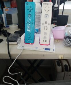 Kulannder Wii Remote Battery Charger(Free USB Wall Charger+Lengthened Cord) Dual Charging Station Dock with Two Rechargeable Capacity Increased Batteries for Wii/Wii U Game Remote Controller (White) 40 71aDUJOwnzL