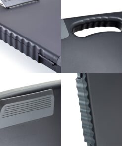 Officemate Portable Clipboard Storage plastic Case for A4 sizes, Charcoal (83301),11-3/4"w x 1-1/2"d x 14-1/2"h 39 71aE yHt 1L