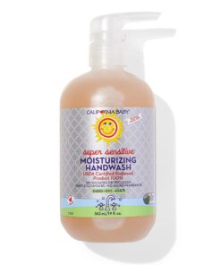 California Baby Super Sensitive Moisturizing Hand Soap | Soothing Organic Aloe + Coconut Oil | 100% Plant-Based Liquid Soap | Allergy Friendly | Unscented Handsoap for Sensitive Skin | 562 mL / 19 oz.