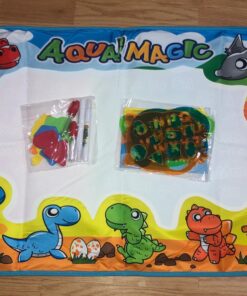 Kids Toys Water Doodle Mat: Dinosaur Painting Coloring Pad for Toddlers 1-3 - Aqua Magic Drawing Board for 2 3 4 Year Old Toddler Arts and Crafts Christmas Birthday Gifts for Girls Boys Age 2-4 3-5 35 71aGYjw0HJL
