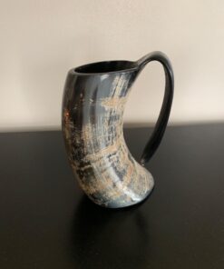 Trondebal Viking Drinking Horn Mug, 15-20 Oz Natural Ox Horn Cup & Cofee Stein | Cool Unique Gift for Men and Women, Home Decor Accessories | Shot Glasses for Beer, Ale, Whiskey, Mead 40 71aHq8OK uL