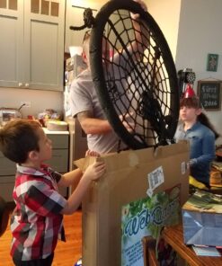 M & M Sales Enterprises MM00124Web Riderz Outdoor Swing N' Spin- Safety Rated to 600 lb, 39 inch Diameter, Adjustable Hanging Ropes, Ready to Hang and Enjoy as a Family, Black 45 71aIFFDkGqL