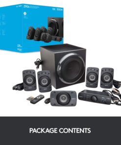 Logitech Z906 5.1 Surround Sound Speaker System - THX, Dolby Digital and DTS Digital Certified - Black 61 71aJEzMJZOL