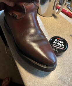Jobsite Premium Leather Boot & Shoe Polish Cream - Restores, Conditions & Polishes - 3 oz Medium Brown 31 71aMYMzrKsL