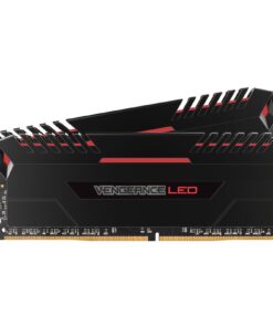 Alternative view of CORSAIR CMU32GX4M2C3000C15R Vengeance LED 32GB (2x16GB) DDR4 3000 (PC4-24000) C15 for DDR4 Systems – Red LED 32GB (2x16GB) 3000MHz C15