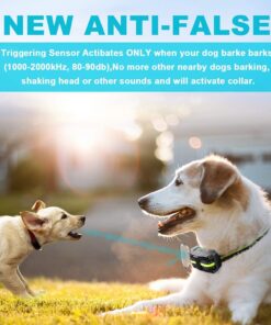 PetYeah Dog Bark Collar-5 Adjustable Sensitivity and Intensity Levels-Dual Anti-Barking Modes-Rechargeable/Rainproof/Reflective -No Barking Control Dog Shock Collar for Small Medium Large Dog 24 71aNyPr6hvL