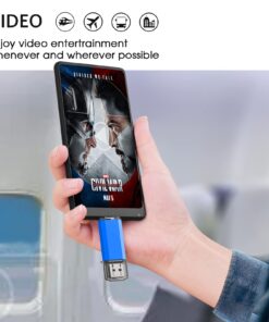 64GB USB C Flash Drive, Alihelan 2 in 1 OTG USB 3.0 + USB C Memory Stick Dual Type C USB Thumb Drive Jump Drive Photo Stick for Data Storage and Backup, Blue 64GB 16 71aO2vOh1nS