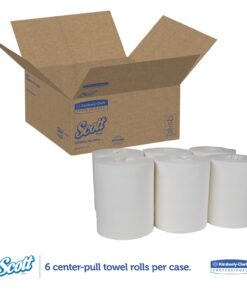 Alternative view of Scott 01061 Center-Pull Towels, Absorbency Pockets, 1Ply, 8x15, 250 Sheets per Roll (Case of 6 Rolls)