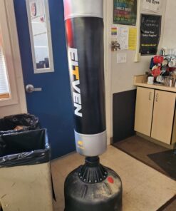 FITVEN Freestanding Punching Bag with Boxing Gloves Heavy Boxing Bag with Suction Cup Base for Adult Kids - Men Stand Kickboxing Bag Black or Silver white 35 71aPNhd4nL