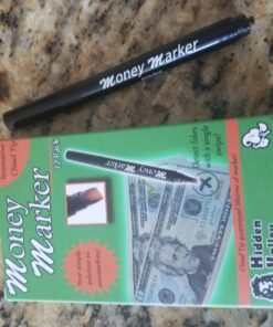 Money Marker (12 Counterfeit Pens) - Counterfeit Bill Detector Pen with Upgraded Chisel Tip - Detects Fake Counterfit Bills, Universal Currency Detectors Pack 17 71aPOfinR1L