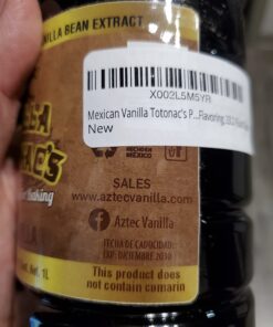 Mexican Vanilla Totonac's Pure Vanilla Flavoring, 33.2 Fluid Ounce 33.2 Fl Oz (Pack of 1) 30 71aR28ppFqL