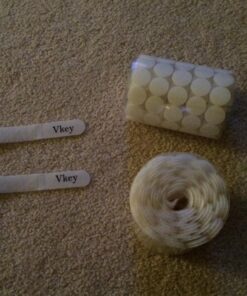 Vkey (500 Pair Sets) 3/4inch 20mm Diameter Sticky Back Coins Hook & Loop Self Adhesive Dots Tapes (White) White 53 71aR9fv1bL 1