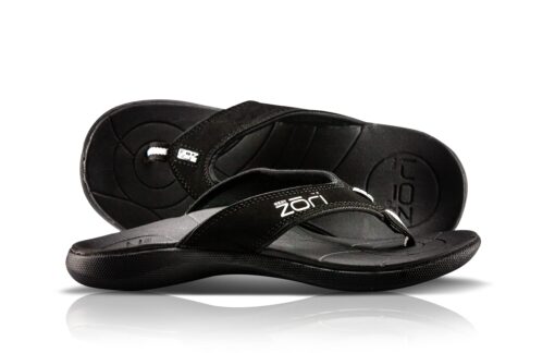 Neat Feat Men's Zori Sport Orthotic Slip-On Sandals Flip Flop 6 Black