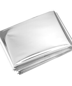 Primacare HB-10 Emergency Foil Mylar Thermal Blanket (Pack of 10), 52" Length x 84" Width, Silver 26 71aSinC3L