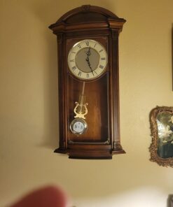 Bulova C4331 Hartwick Chiming Clock, Walnut 29.75 x 14 x 5.5 28 71aT67bPQnL