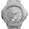 Charles Raymond Bling-ed Out Oblong Metal Mens Color on Blast Watch - 8475Color Silver 4 71aToJDG0cL