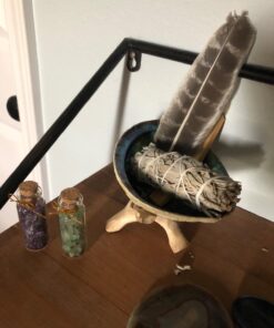 Sage Smudge Kit - White Sage, Palo Santo, Abalone Shell, Smudging Feather | Healing, Purifying, Meditating, Incense, Sage Smudging Kit 39 71aTpjQIXlL