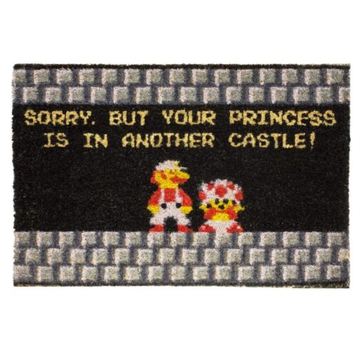 getDigital Your Princess is in Another Castle Funny Welcome Doormat for Gamers, Nerds and Geeks - 23.62 x 15.75 inch, 100% Natural Coco Coir Fibres