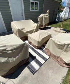 Classic Accessories Veranda Water-Resistant 30 Inch Patio Lounge Chair Cover, Patio Furniture Covers, Pebble/Bark/Earth 30"L x 35"D x 31"H 49 71aUzkmg0bL