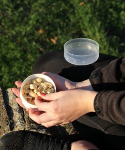 humangear GoTubb | Hard Container | Easy Open | Food-Safe Material, Clear/Green/Blue, Medium Medium (3-pack) 24 71aVAxF0AyL