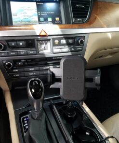 Macally Car Cup Holder Phone Mount - Secure Cupholder, Fit for Phones up to 4.1" Wide, Black 44 71aWEEur23L