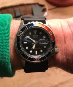 Seiko Original Rubber Curved Line Watch Band 22mm Divers Model and Genuine Seiko Spring Bars 57 71aWi o7BkL