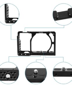 SmallRig Camera Cage only for Sony A6000 A6300 ILCE-6000 ILCE-6300 NEX7, A6000 Cage with 1/4" 3/8" Mounting Points and Built-in Cold Shoe - 1661 37 71aWkxaHhFL
