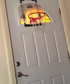 Franklin Sports Mini Basketball Hoop with Rebounder and Ball - Over The Door Basketball Hoop With Automatic Ball Rebounder - Indoor Basketball Game For Kids Arcade 13 71aXkFHpHL 1