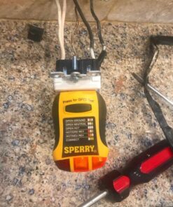 Sperry Instruments GFI6302 GFCI Outlet / Receptacle Tester, Standard 120V AC Outlets, 7 Visual Indication / Wiring Legend, Home & Professional Use, Yellow & Black Pack of 1 Yellow/Black 36 71aYTvNtVjL 4