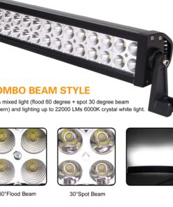 Senlips 50" 288W Spot&Flood Combo Light Bar Waterproof, 52 inch led Light bar, Led Off Road Jeeps Truck Bar Work Driving Lights Fog Lamp for Trucks ATV Vehicle Accessories 31 71aZN cXS L