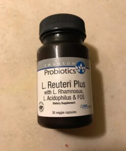 Swanson L. Reuteri Probiotic Plus with L. Rhamnosus L. Acidophilus & FOS Prebiotic Digestive Support 7 Billion CFU 30 Veggie Capsules 1 23 71aZYLAgYdL
