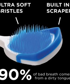 Alternative view of Orabrush Tongue Scraper, Tongue Cleaner Helps Fight Bad Breath, 4 Tongue Scrapers 4 Count (Pack of 1) Multicolored