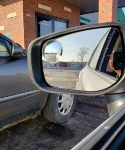 Lebogner 2 Pack Blind Spot Mirrors Car Accessories, 2" Round HD Glass Slim Frameless Convex Rear View Mirror, Wide Angle 360°Rotate 30°Sway Adjustable Stick On Mirror For All Cars, SUV, And Trucks 22 71aaHPHVOfL