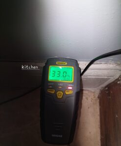 General Tools MMD4E Digital Moisture Meter, Water Leak Detector, Moisture Tester, Pin Type, Backlit LCD Display With Audible and Visual High-Medium-Low Moisture Content Alerts, Grays 39 71ab9hWCNYL