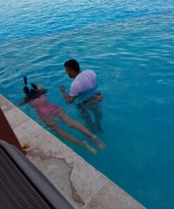 QingSong Full Face Snorkel Mask for Adults & Kids, Snorkeling Gear with Camera Mount, Foldable 180 Degree Panoramic View Snorkeling Set Anti-Fog Anti-Leak Black/Green S/M 20 71abxzcv3LL