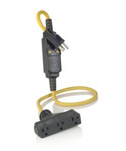 Leviton GFA15-3C 15-Amp, 120-Volt, 3 Ft Cord Set, Straight Blade, Automatic Reset GFCI Device 1 Pack