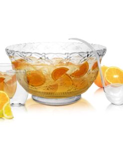 Party Essentials N512 Hard Plastic 5-Ounce Punch Bowl/Serving Ladle, 1-Count, Clear 1 Count (Pack of 1) 9 71adI1103bL