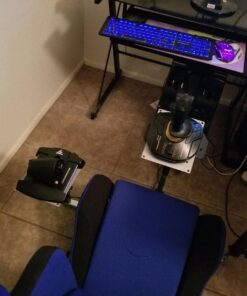 OpenWheeler Advanced Racing Seat Driving Simulator Gaming Chair with Gear Shifter Mount Blue 19 71adIWD4H1L