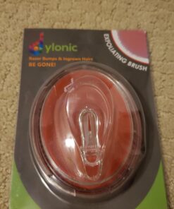 Dylonic Exfoliating Brush Razor Bumps and Ingrown Hair Treatment for Bikini Area - Eliminate Shaving Irritation for Face, Armpit, Legs, Neck, Bikini Line - Silky Smooth Skin Solution for Men and Women 1pk Orange 45 71aeEqisKpL