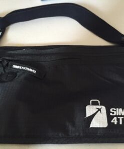 Simply4Travel Travel Money Belt with RFID Blocking, Premium Slim Fanny Pack and Waist Stash for Everyday Use! Black 122 71aerYEI96L