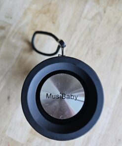MusiBaby M68 Wireless Bluetooth Speaker, Portable, Waterproof, 1500 Minute Playtime, Dual Pairing, 360 Stereo Sound, Amazing Bass, Black 37 71afJ 6QJhL