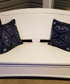 Suncast EMW8863250 Elements Loveseat with Storage-Lightweight, Resin, All-Weath, White 28 71ag VVlTSL