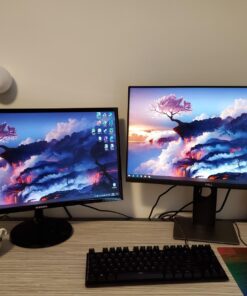 Dell P2419H 24 Inch LED-Backlit, Anti-Glare, 3H Hard Coating IPS Monitor - (8 ms Response, FHD 1920 x 1080 at 60Hz, 1000:1 Contrast, with ComfortView DisplayPort, VGA, HDMI and USB), Black Single 39 71agtBcxXL